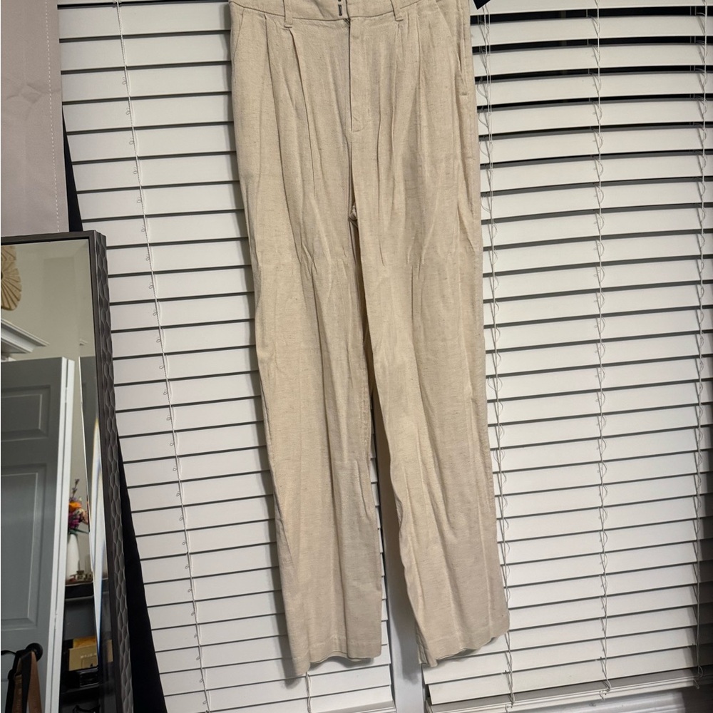 Hollister Tan Straight Leg Pants